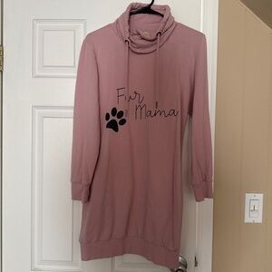 Serra Fur Mama long sweatshirt - pink